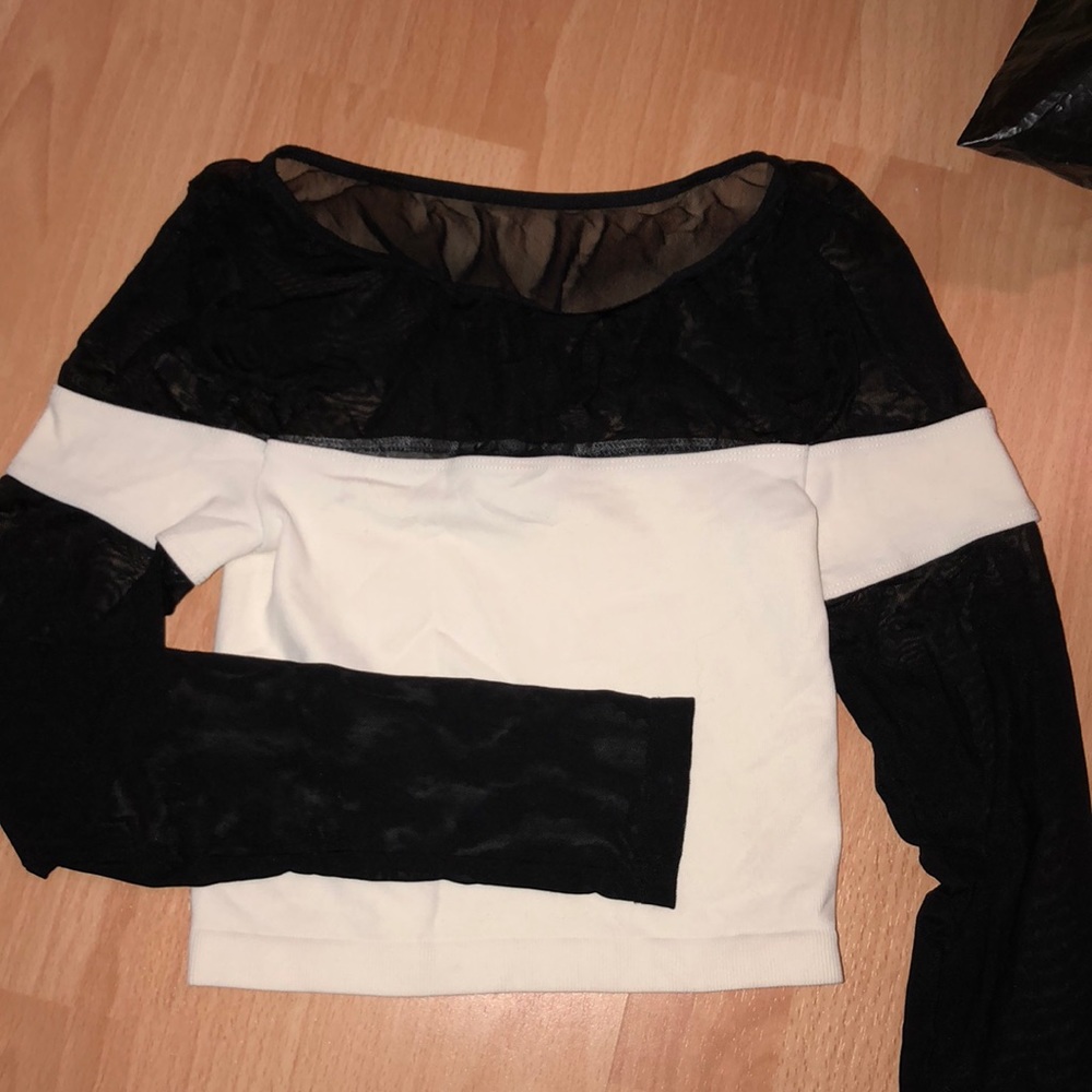 Bebe mesh crop top